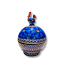 D65 Bunzlau Kip bewaarschaaltje U408 Unikat D65 Bunzlau Kip bewaarschaaltje U408 Unikat